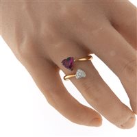 Anello Fanton Gioielli Donna ANELLI DIAMANTI in Oro rosa Tormalina 1.12 Ct FG40016276 - FG40016276